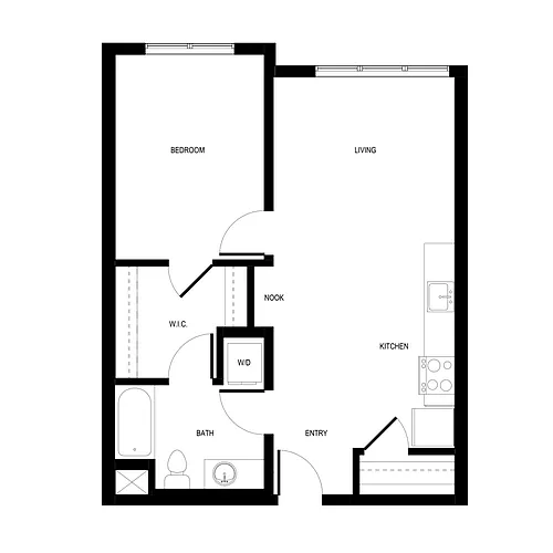Floor plan 1X1 - C9