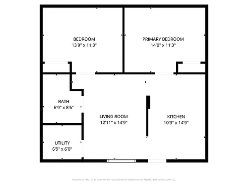 Floor plan 2 Bedroom