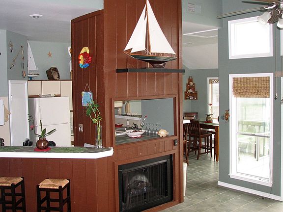 Remote controlled electric fireplace
