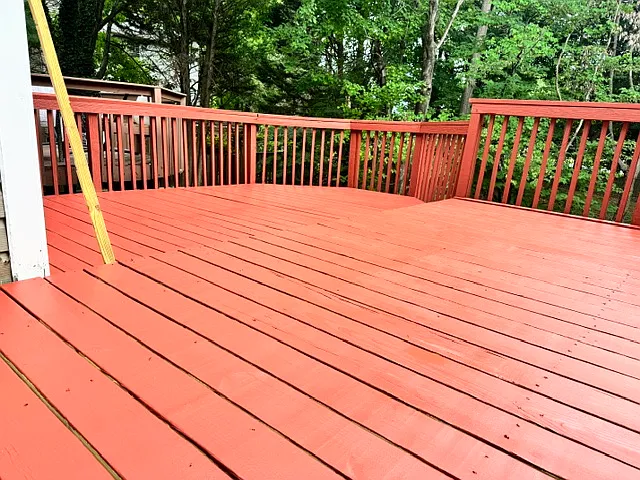 Deck flooring boards replaced