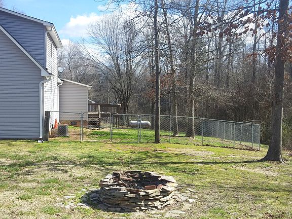 Backyard view from firepit