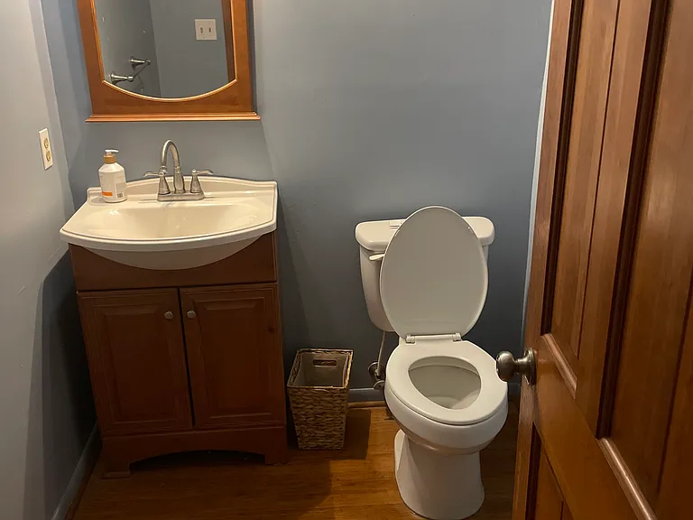 First floor half bath