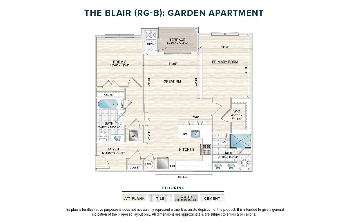 Floor plan The Blair (RG-B)