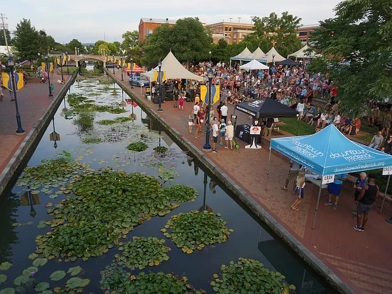 Carroll Creek, just a few steps away.