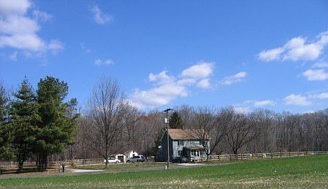 View of house from wetlands area