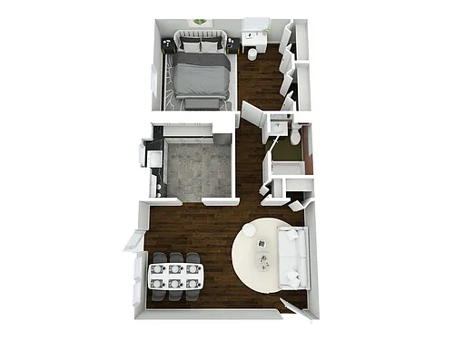 Floor plan Morgan Place - 1 BR - 1 BTH