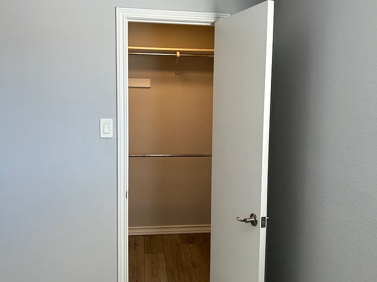 Large closet in 2nd bedroom.