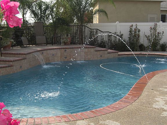 pool with fountains