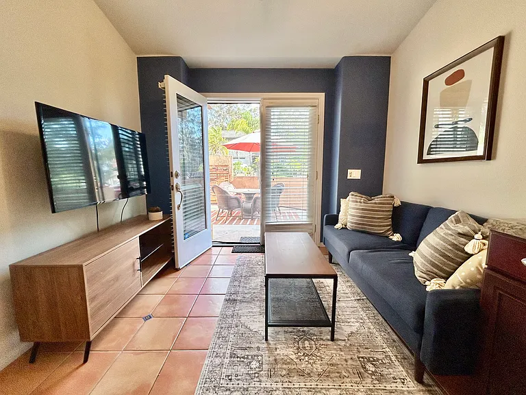Front entrance into living room area