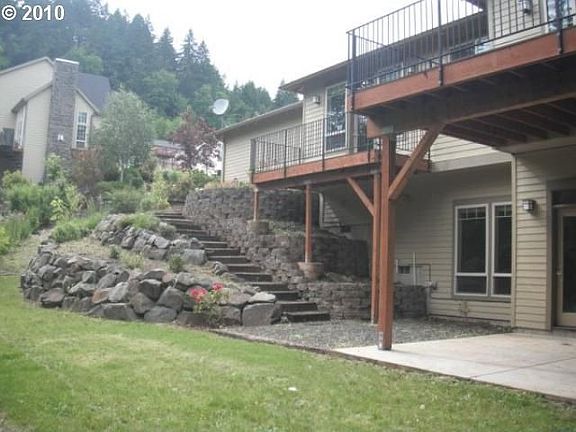 Decks off living room & master