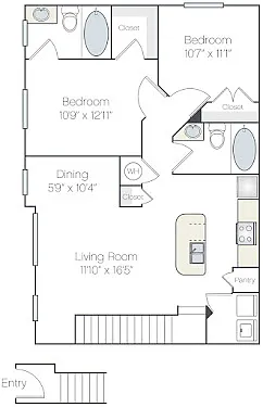 Floor plan 50-B2b