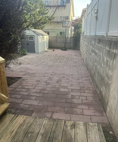 Backyard with Pavers