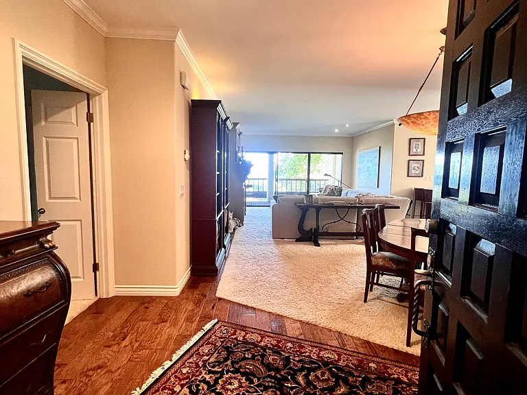 walking in front door