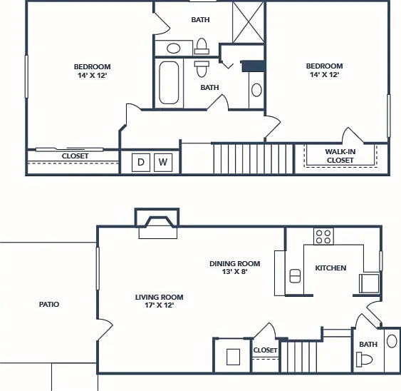 2 Bedroom | 2.5 Bath | 1150 SF 2 Bedroom | 2.5 Bath | 1150 SF