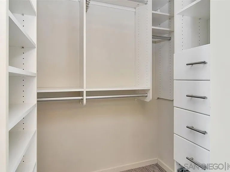Master bedroom walk-in closet