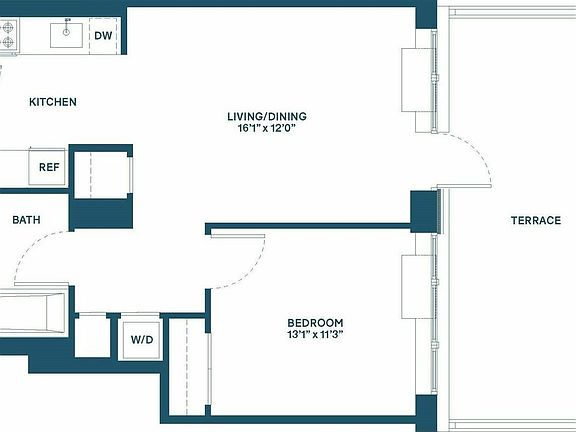 2nd image of 475 Clermont Ave #205
