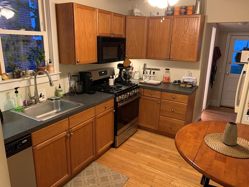 Kitchen with pantry area.
