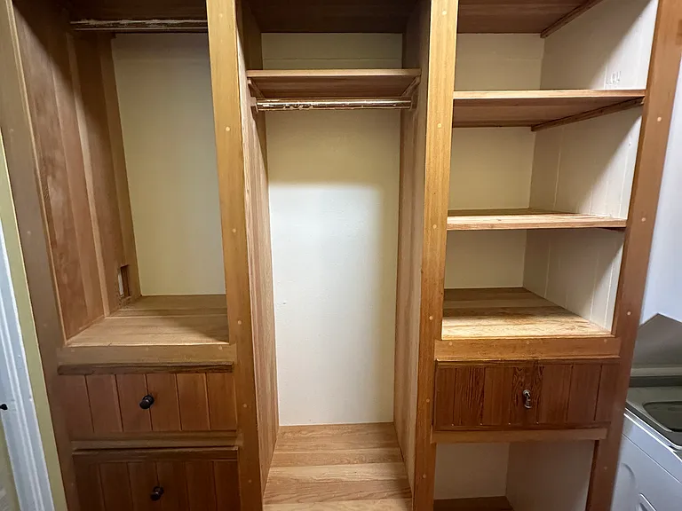 Cedar closet with 4 large drawers