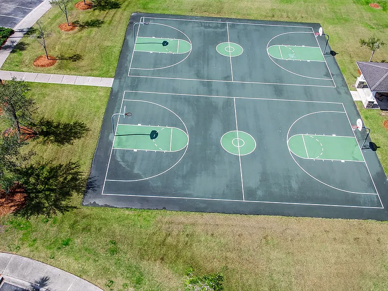 Community basketball courts