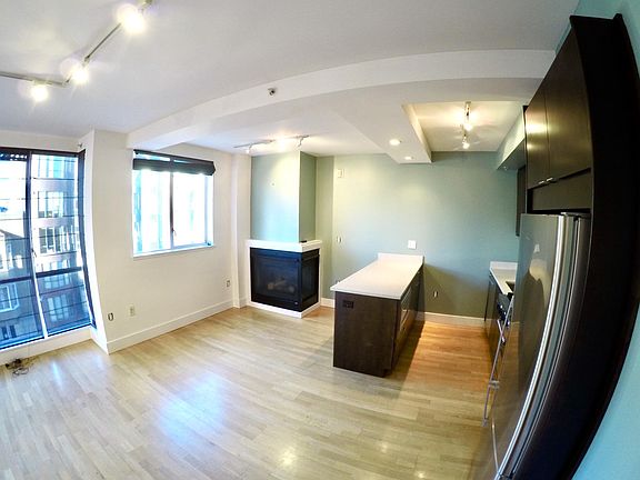 Dining and Kitchen Area with Gas Fireplace