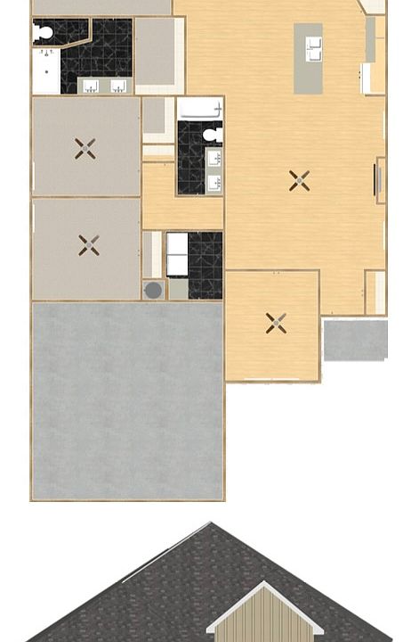Garage left floor plan shown