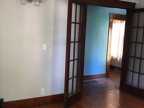 French doors in living room