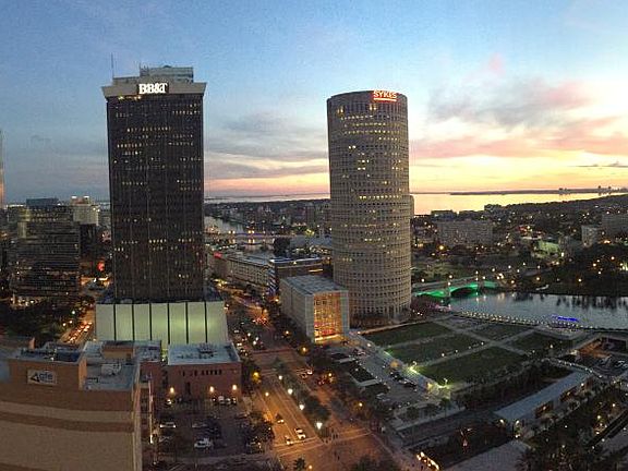 Panoramic view from the balcony