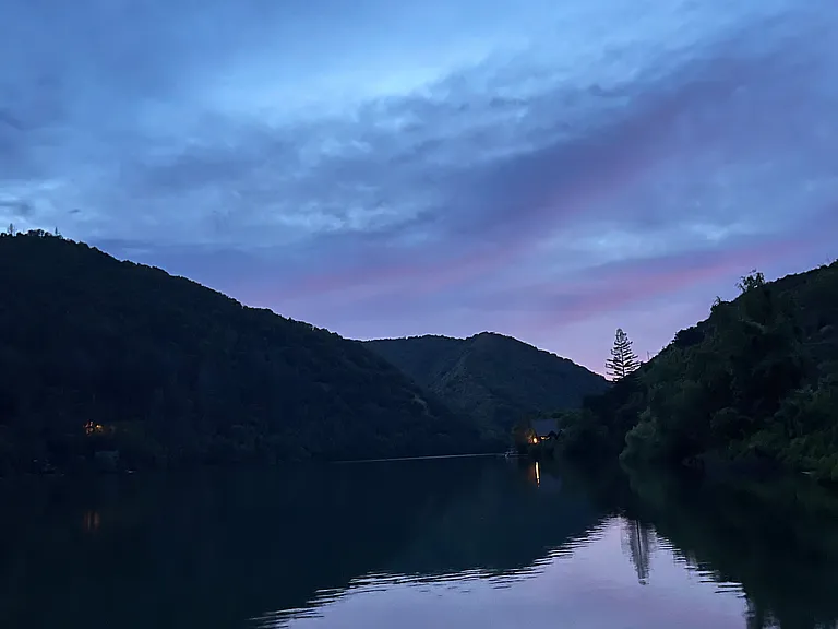 Twilight on the lake