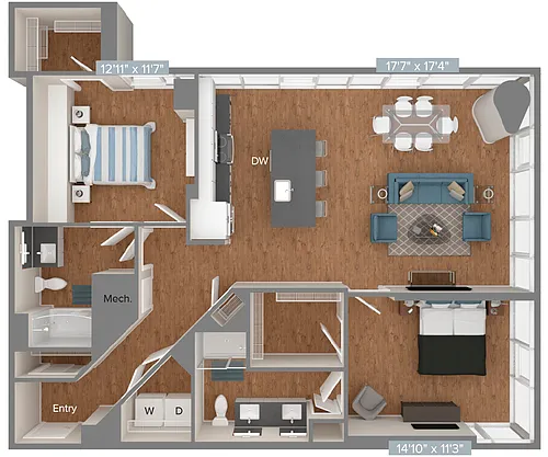 Floor plan B8-D1-1304