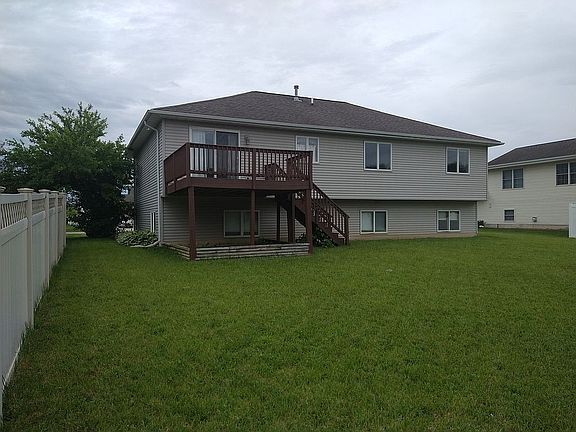 Rear View with Walkout Deck