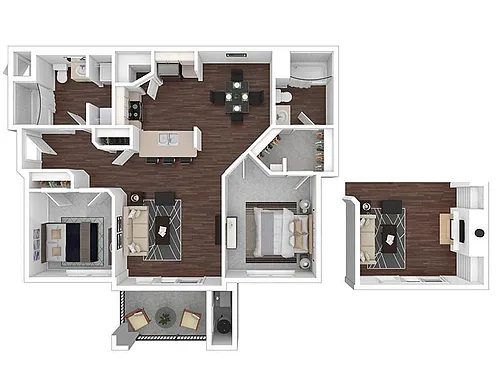 Floor plan 2X2-1099