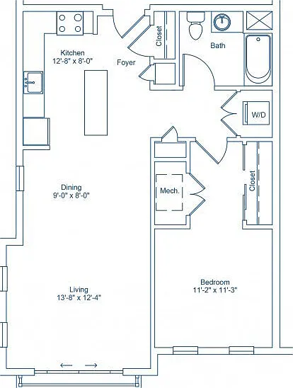 The Shipyard at Port Jeff Harbor - 1-A2 - 1 Beds - 1 Baths - 868 Sq. ft.