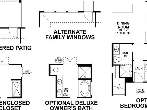 Gardenia First Floor Options
