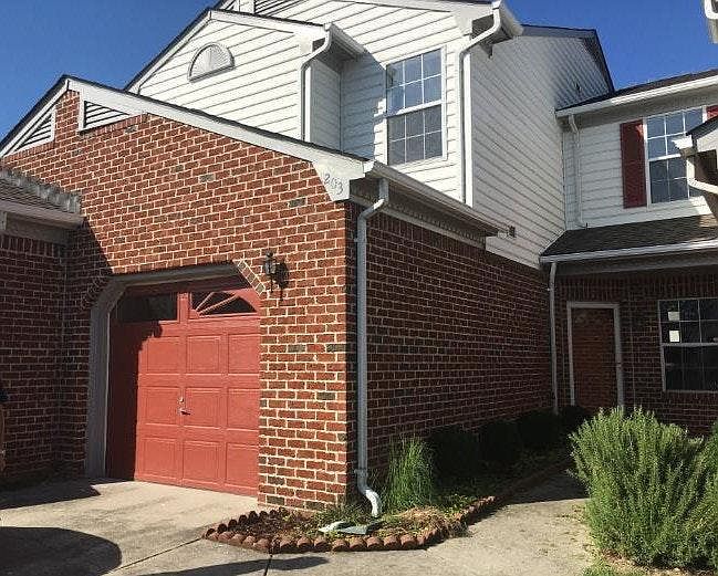Front of townhouse