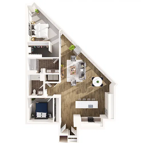 Floor plan Two Bedroom