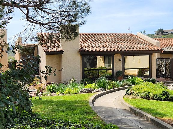 View of Rental and garden from walking path