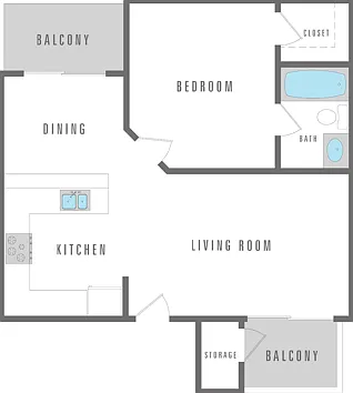 1 Bed 1 Bath 1 Bed 1 Bath