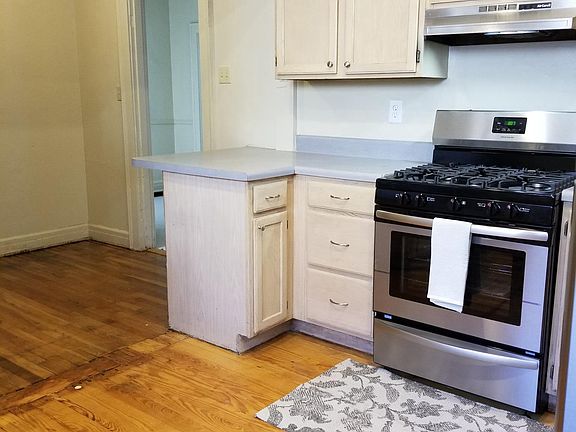 Kitchen is spacious with a brand new gas range