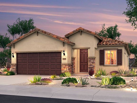 Upgrade your curb appeal with Home Exterior B with stone and window shutters plus many tasteful stuc