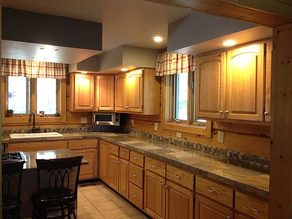 Kitchen with granite