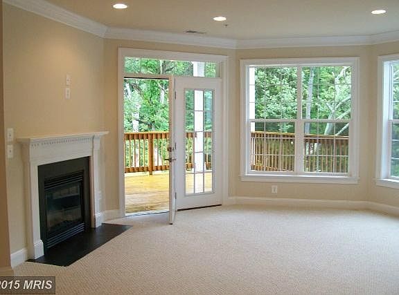 Fireplace/deck entry