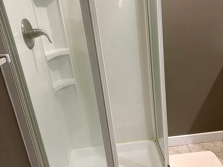 Shower in master bathroom
