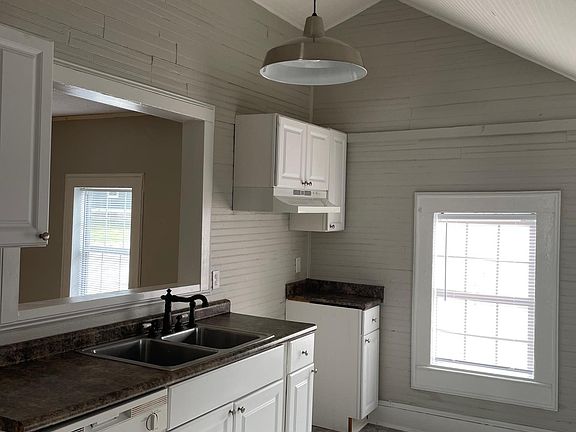 Kitchen with raised ceilings
