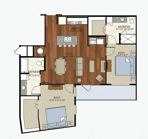 Floor plan B2E