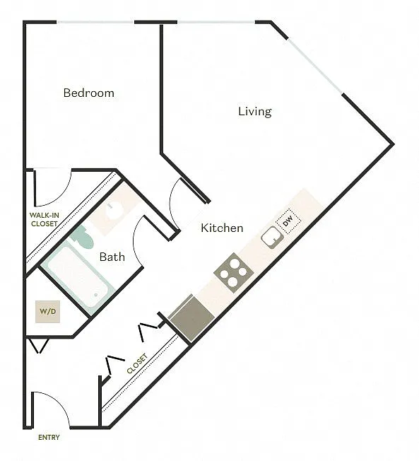 Floor plan 1X1 - D5