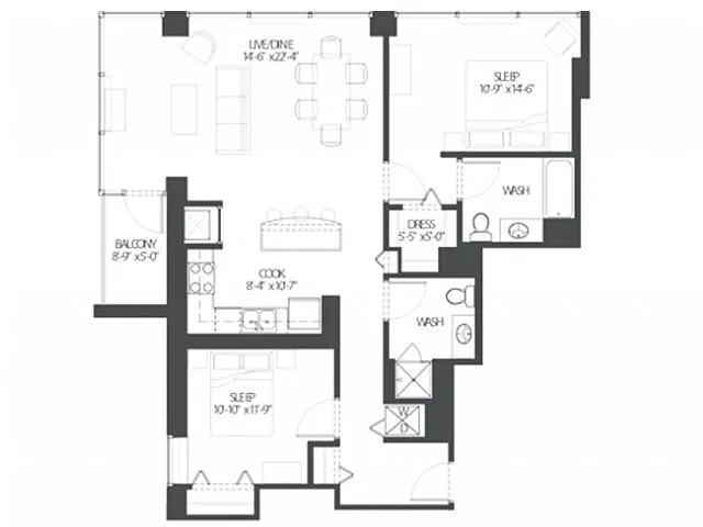 Floor plan Sleek