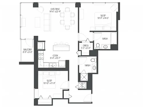 Floor plan Sleek