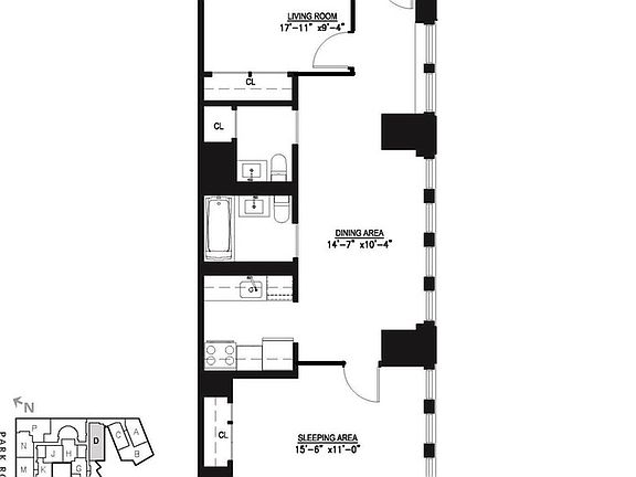 2nd image of 15 Park Row APT 21D