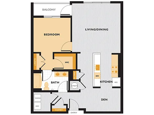 Floor plan A10 (With Den)