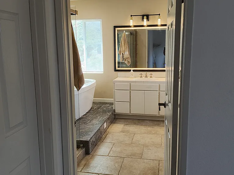Master Bathroom - Looking in from master bedroom
